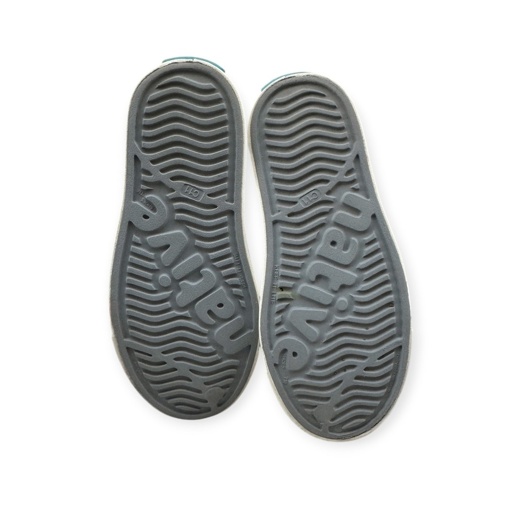 Native Jefferson Gray Shoes Kids Size 11 Slip On - Picture 4 of 5
